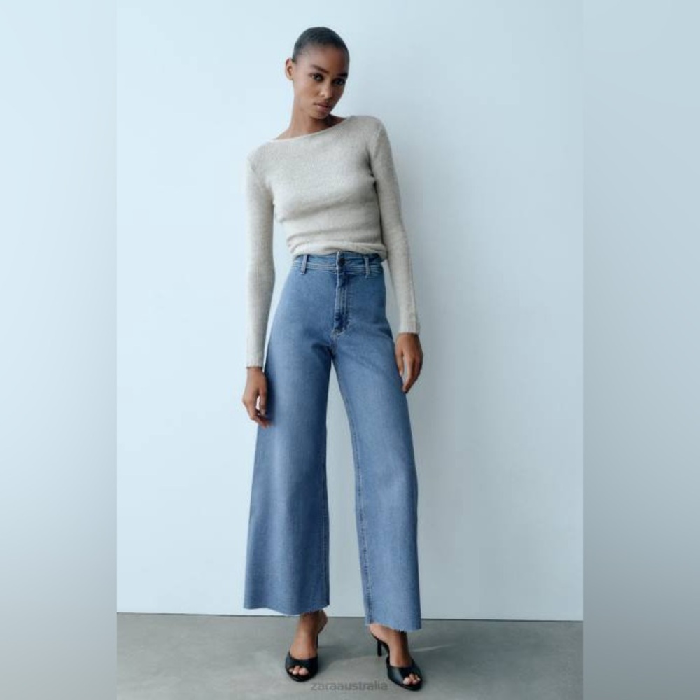 HIGH-WAISTED ZW MARINE STRAIGHT JEANS